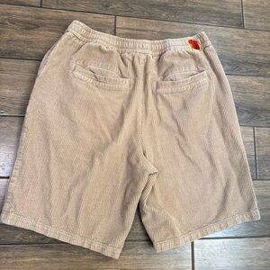 Empyre Shorts Mens Large Brown Relax  Loose Fit Corduroy Cotton Skater